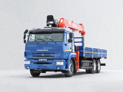 Камаз 65117 с КМУ Dintek LS2056Н