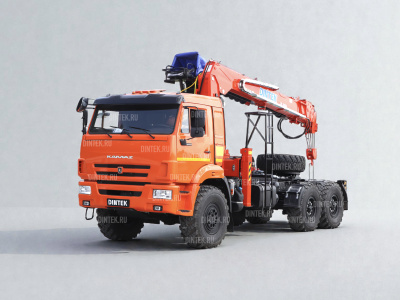 Тягач седельный Камаз 43118 с Бурильно крановой установкой Dintek LS 2056Н